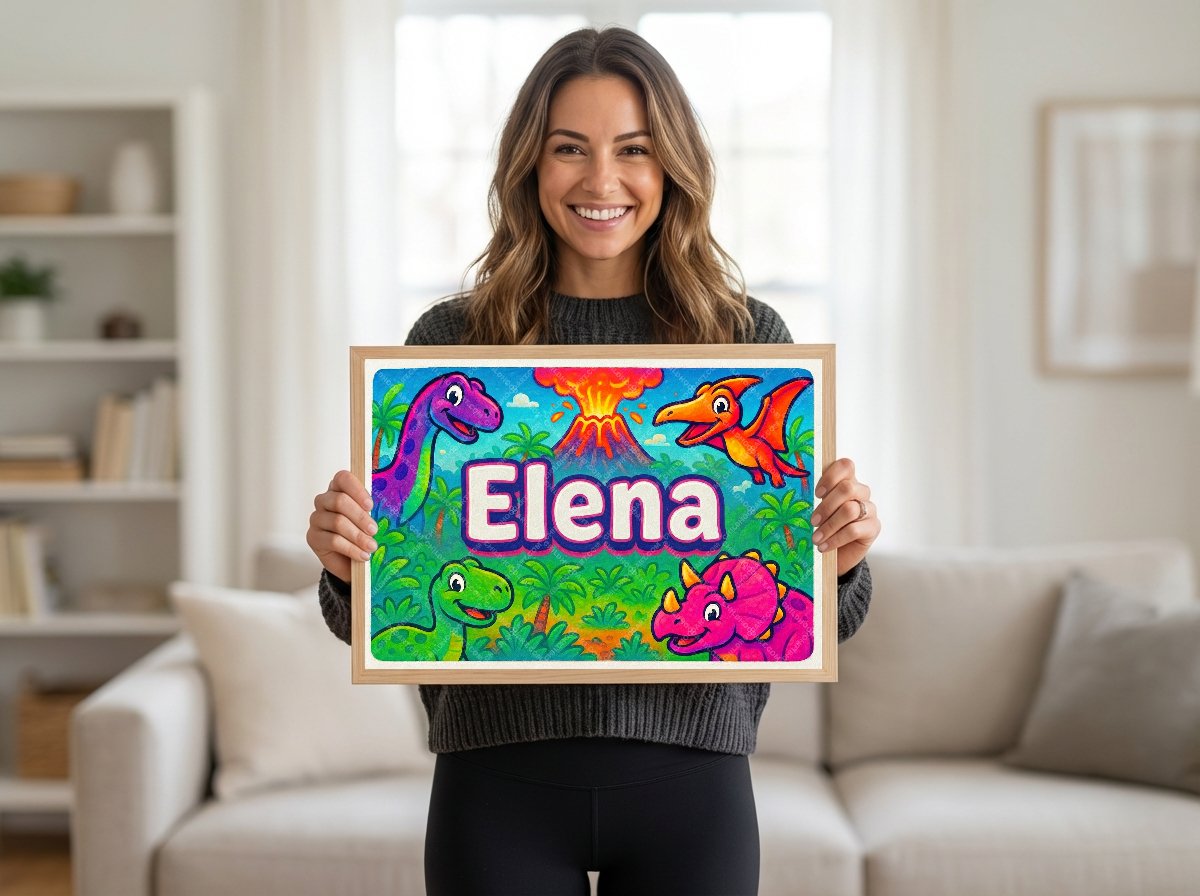 Personalized name art for Elena