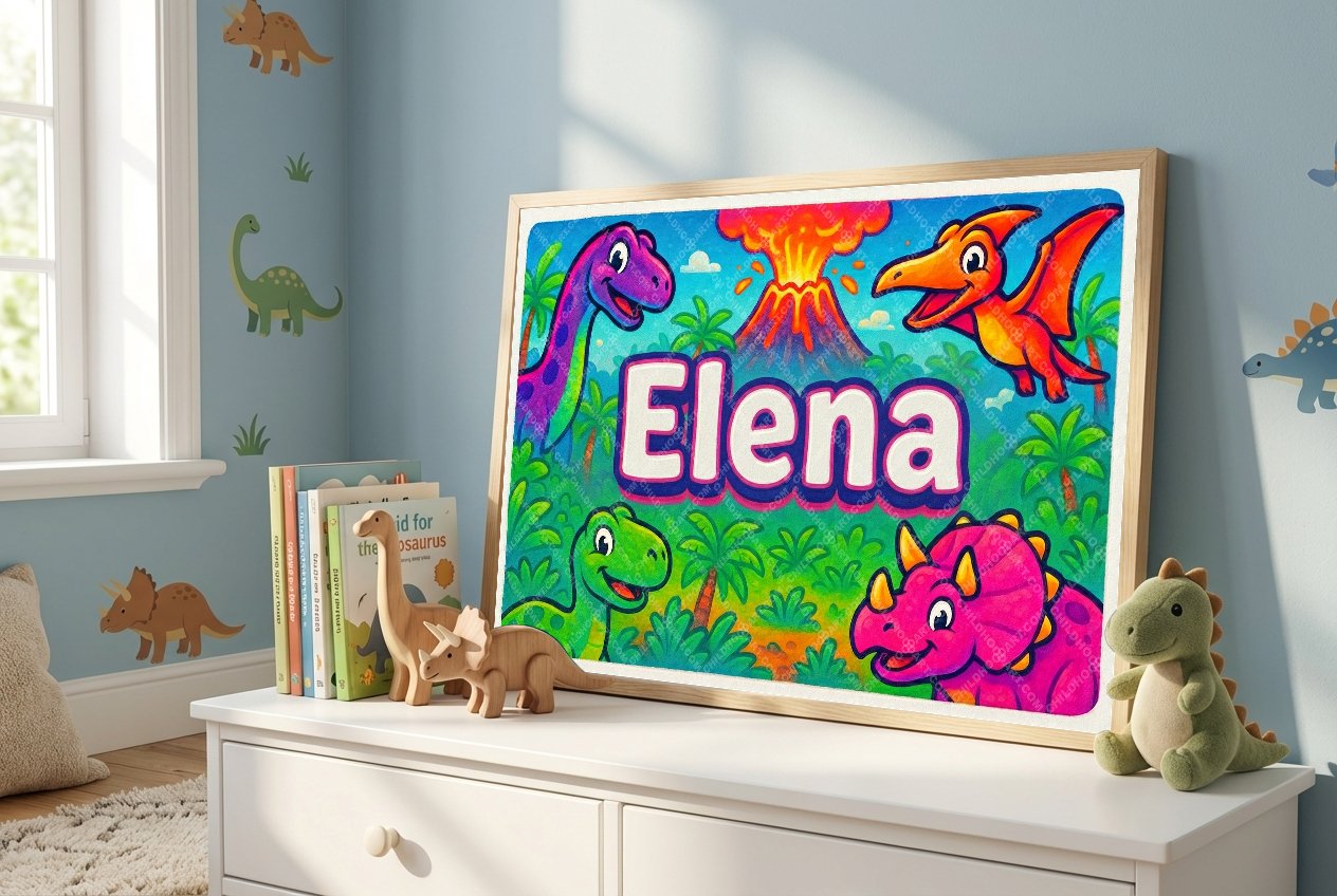Personalized name art for Elena