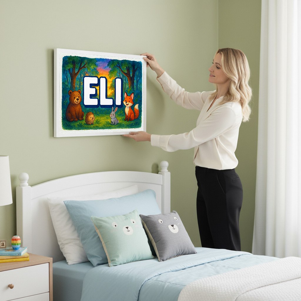 Personalized name art for Eli
