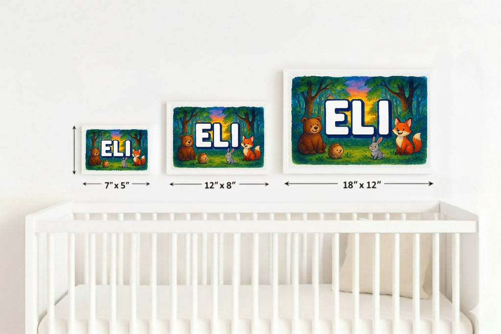 Personalized name art for Eli