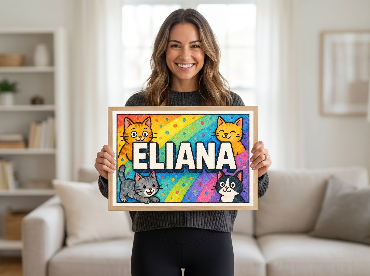 Personalized name art for Eliana