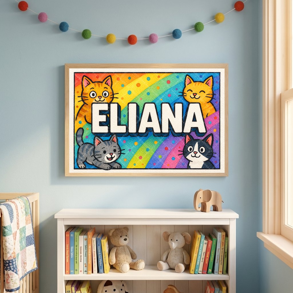 Personalized name art for Eliana