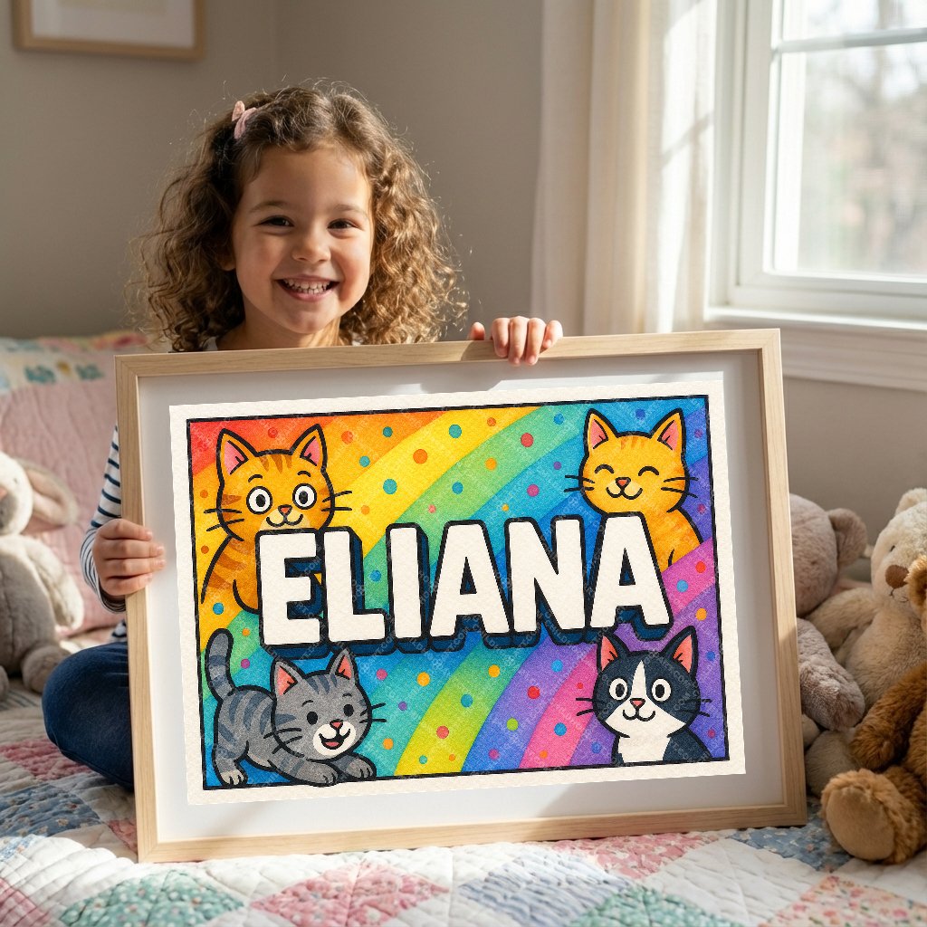 Personalized name art for Eliana