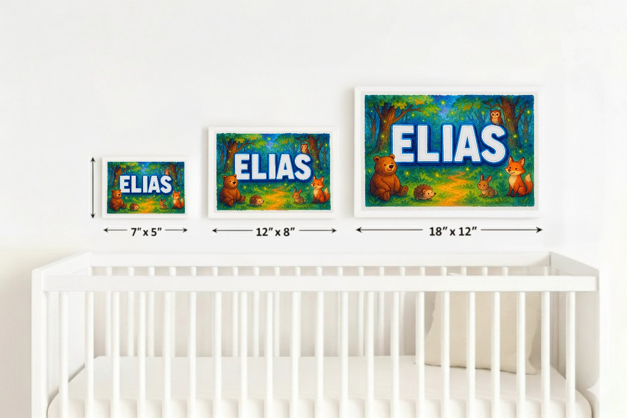 Personalized name art for Elias