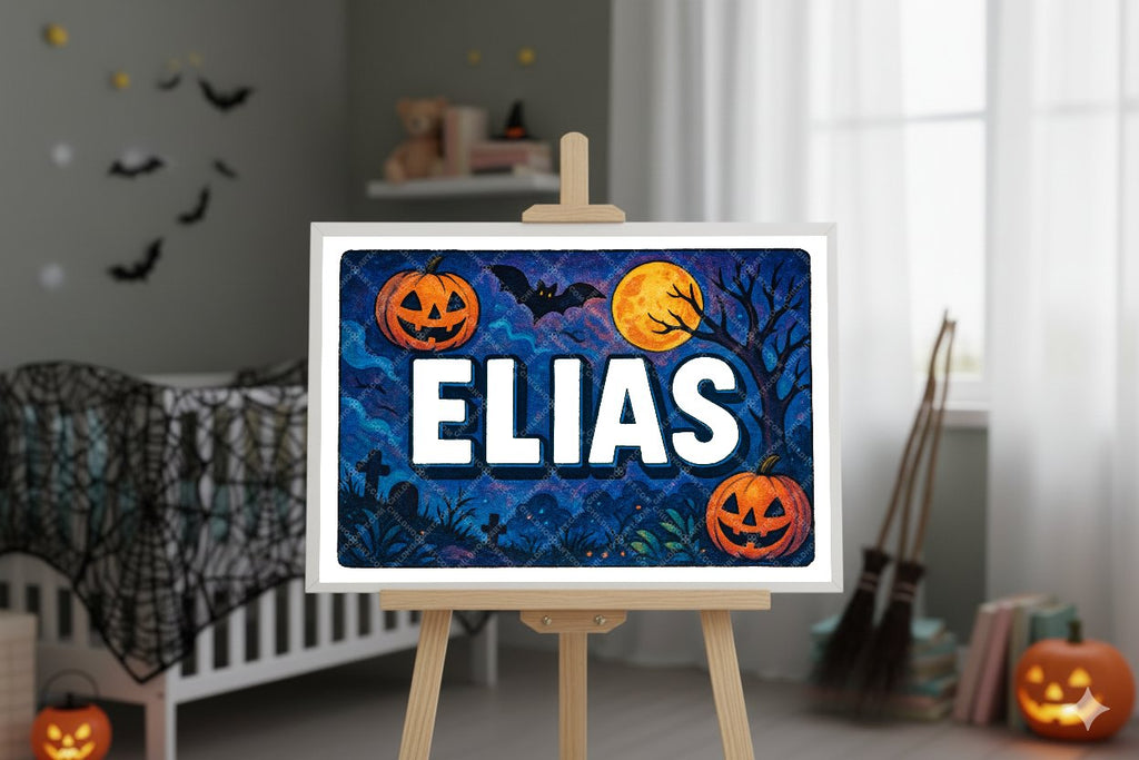 Personalized name art for Elias