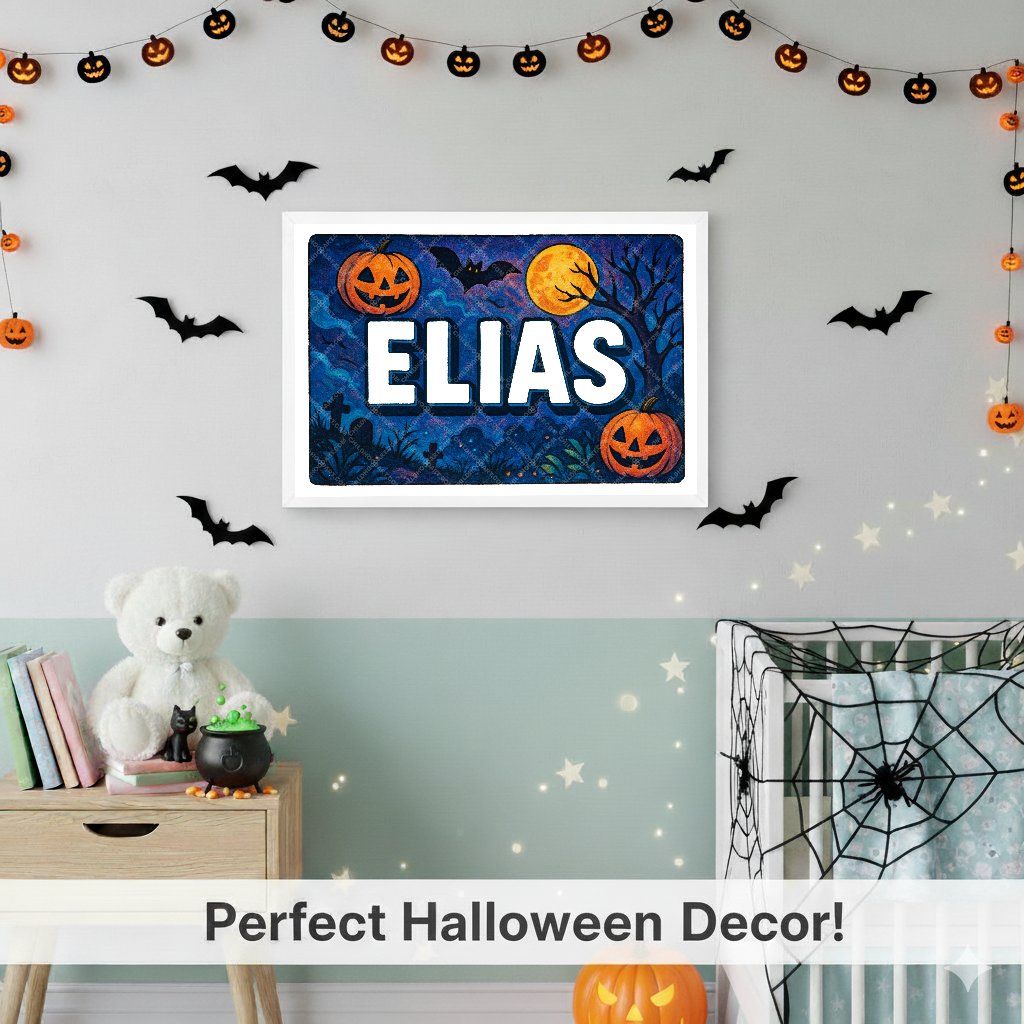 Personalized name art for Elias