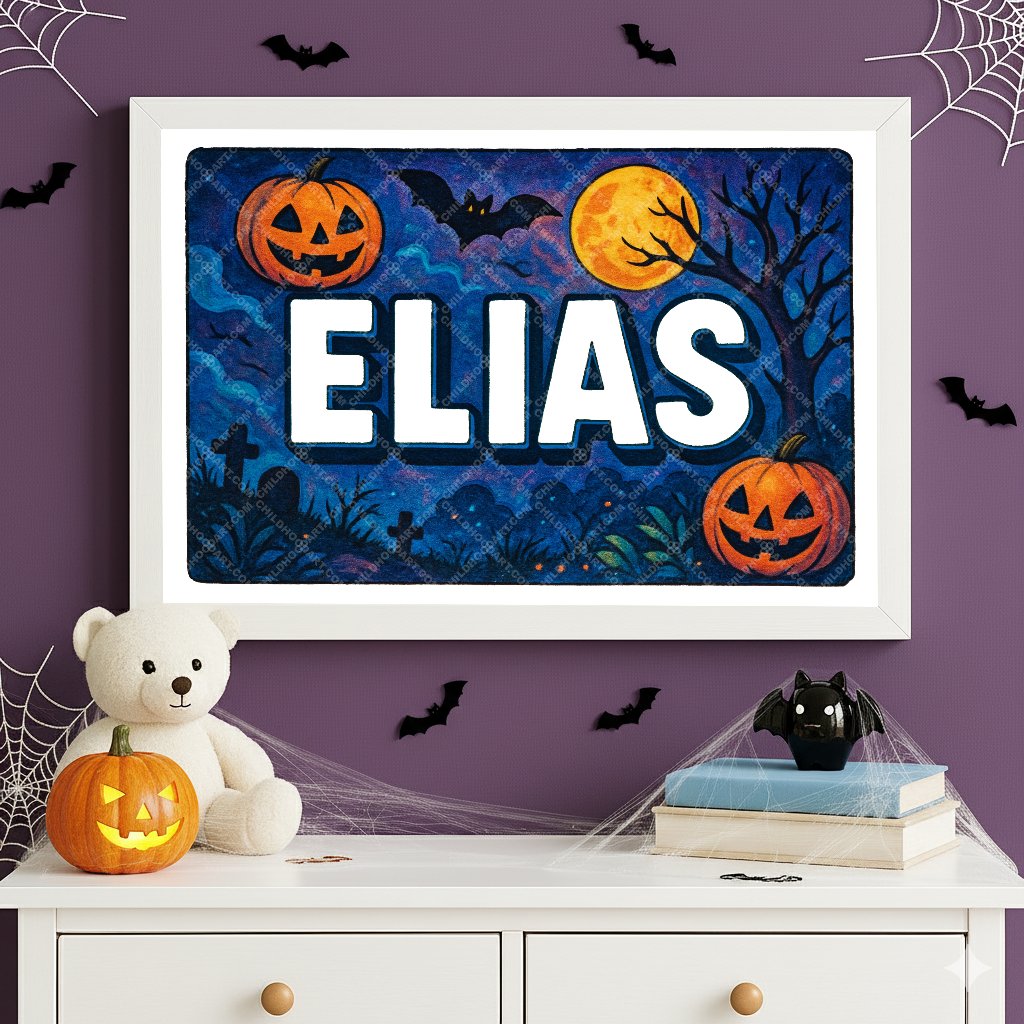 Personalized name art for Elias