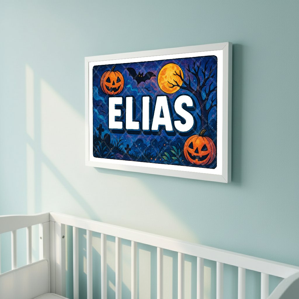 Personalized name art for Elias