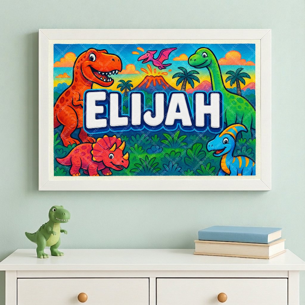 Personalized name art for Elijah