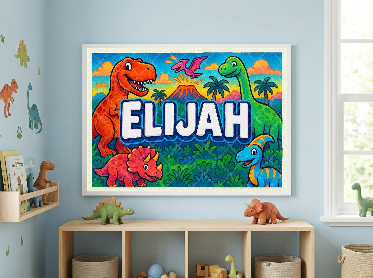 Personalized name art for Elijah