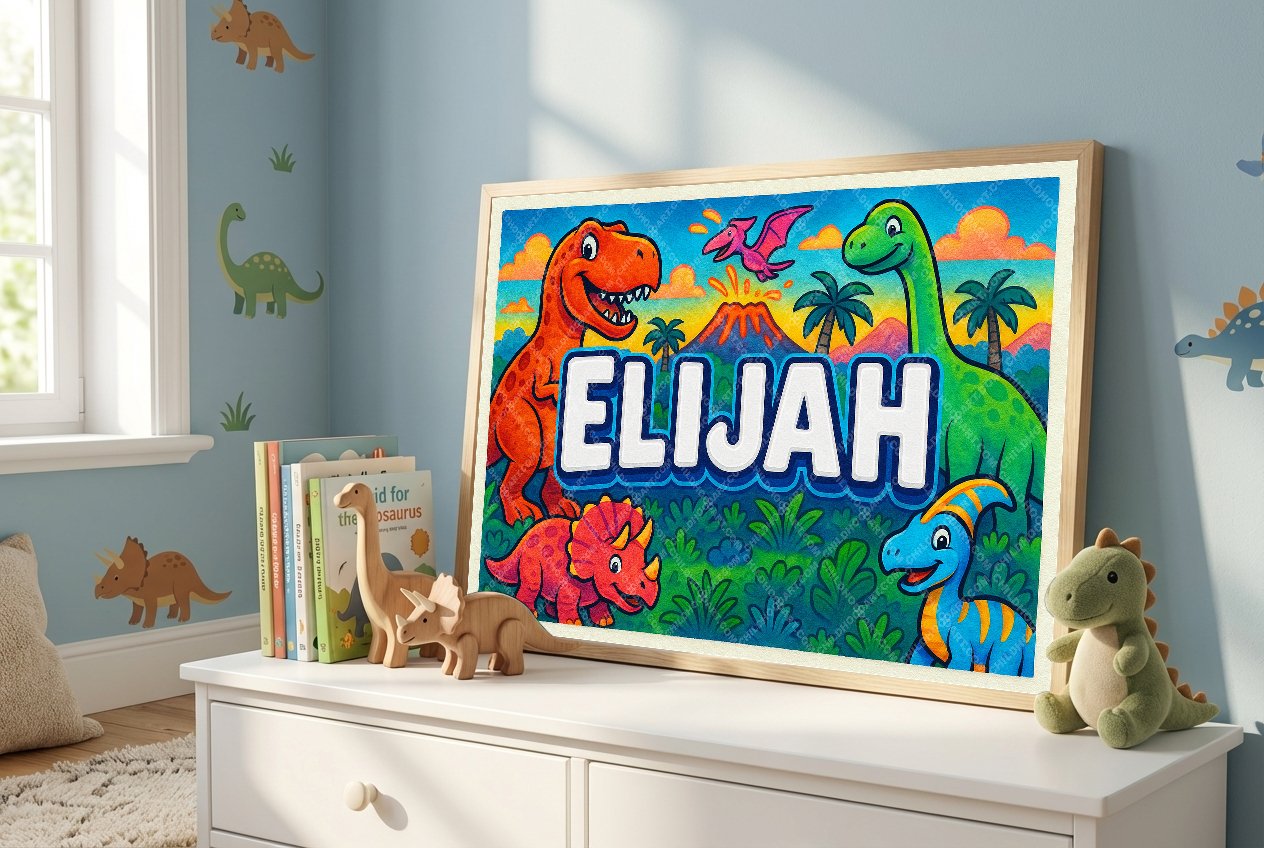 Personalized name art for Elijah