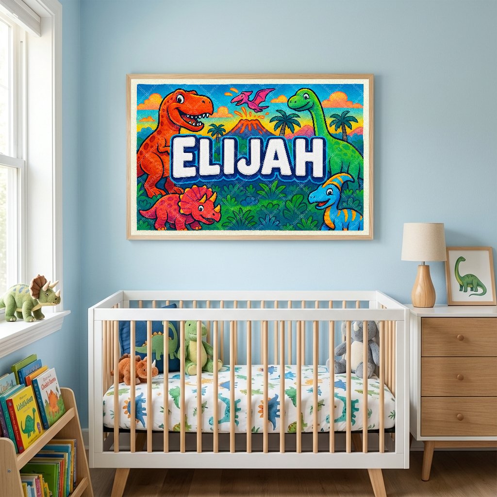 Personalized name art for Elijah