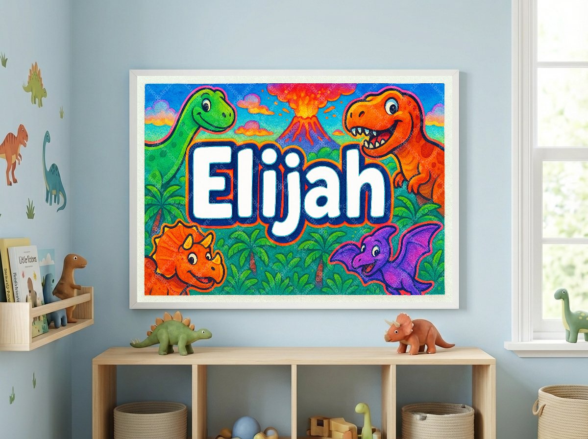 Personalized name art for Elijah