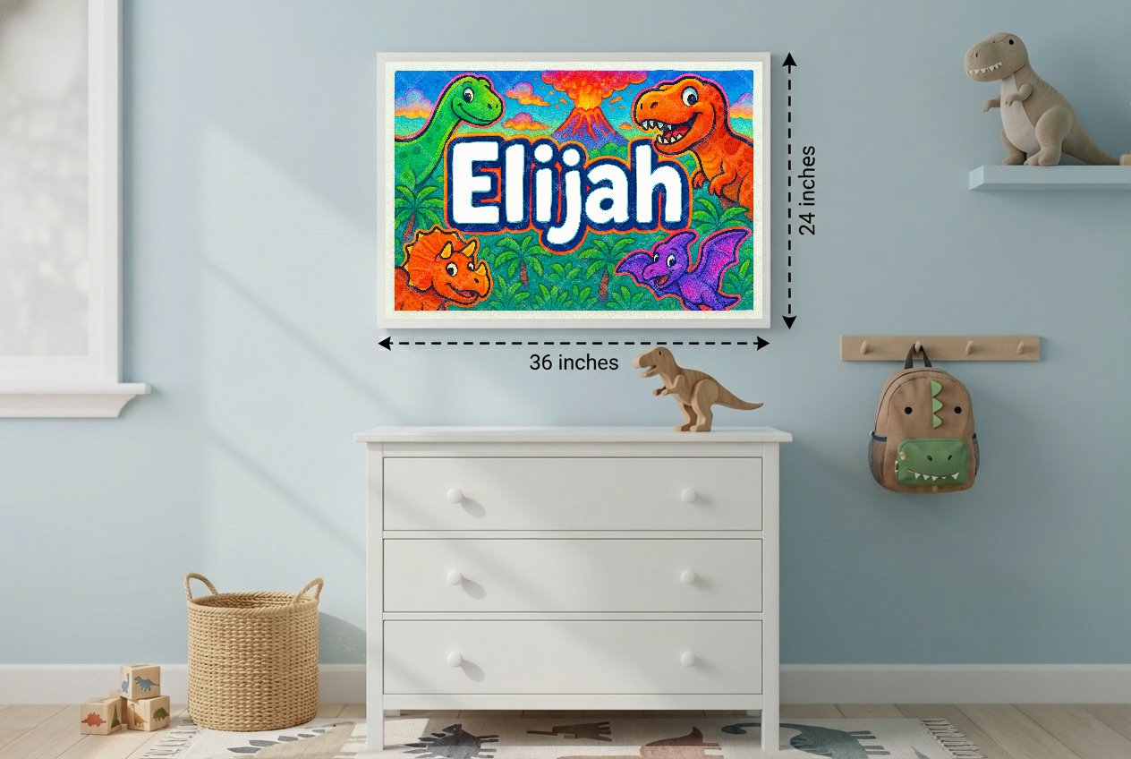 Personalized name art for Elijah