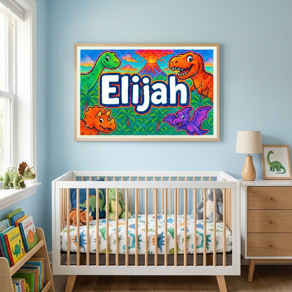 Personalized name art for Elijah