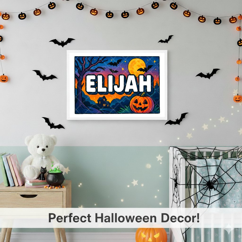 Personalized name art for Elijah
