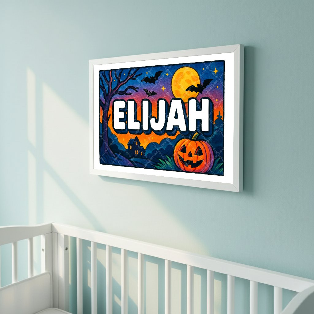 Personalized name art for Elijah