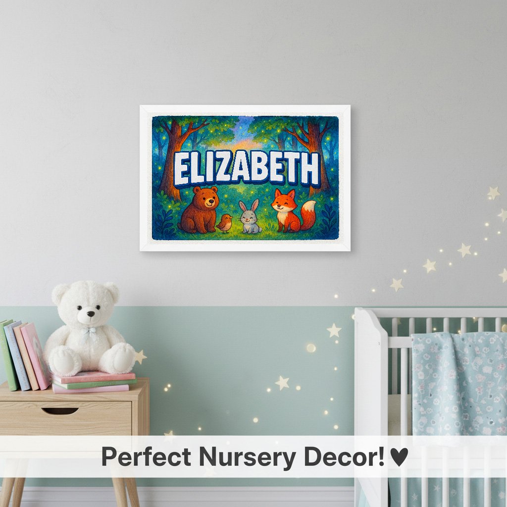 Personalized name art for Elizabeth