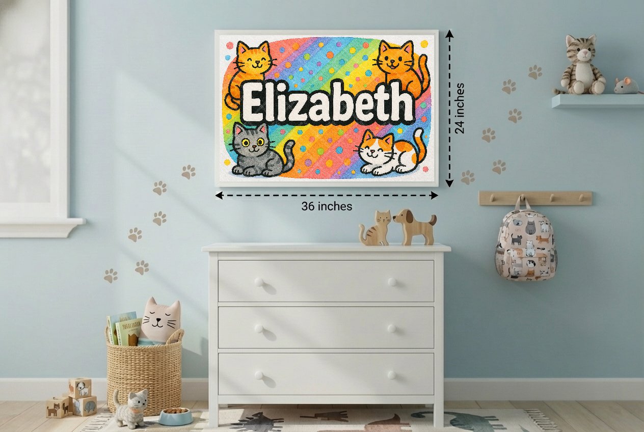 Personalized name art for Elizabeth