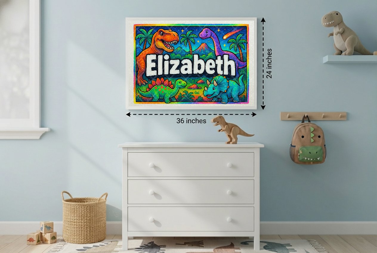 Personalized name art for Elizabeth