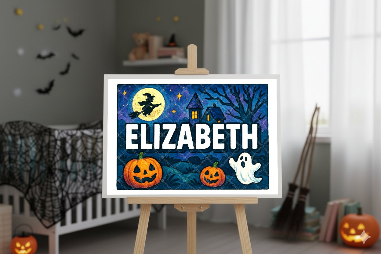 Personalized name art for Elizabeth