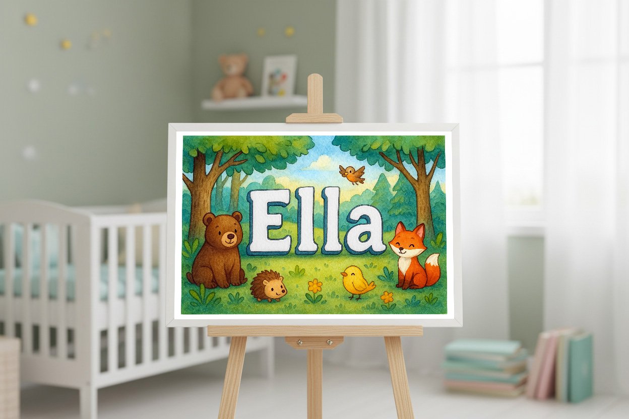 Personalized name art for Ella