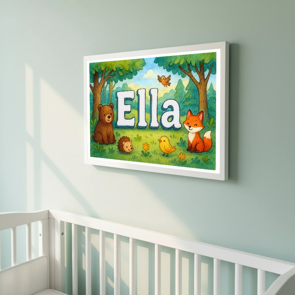 Personalized name art for Ella