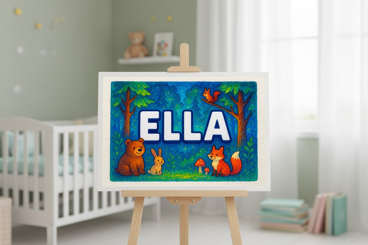 Personalized name art for Ella