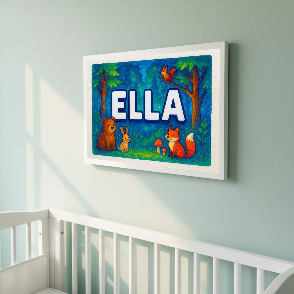 Personalized name art for Ella