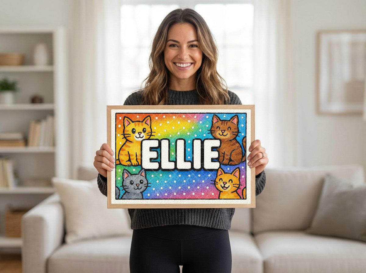 Personalized name art for Ellie