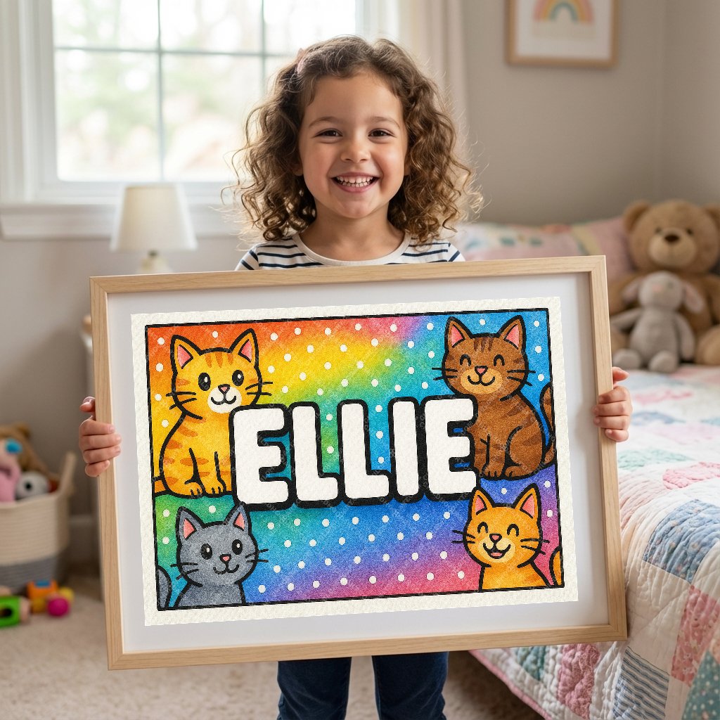 Personalized name art for Ellie