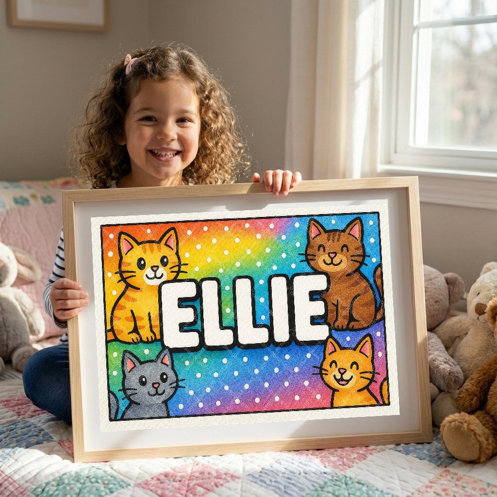 Personalized name art for Ellie