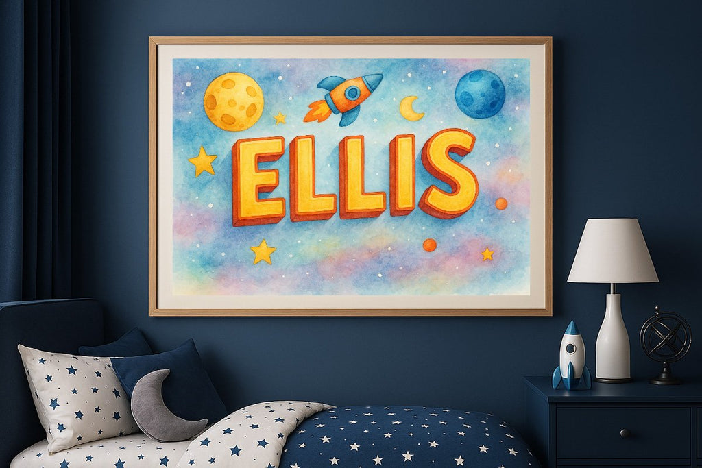Ellis Personalized Outer Space Art 02