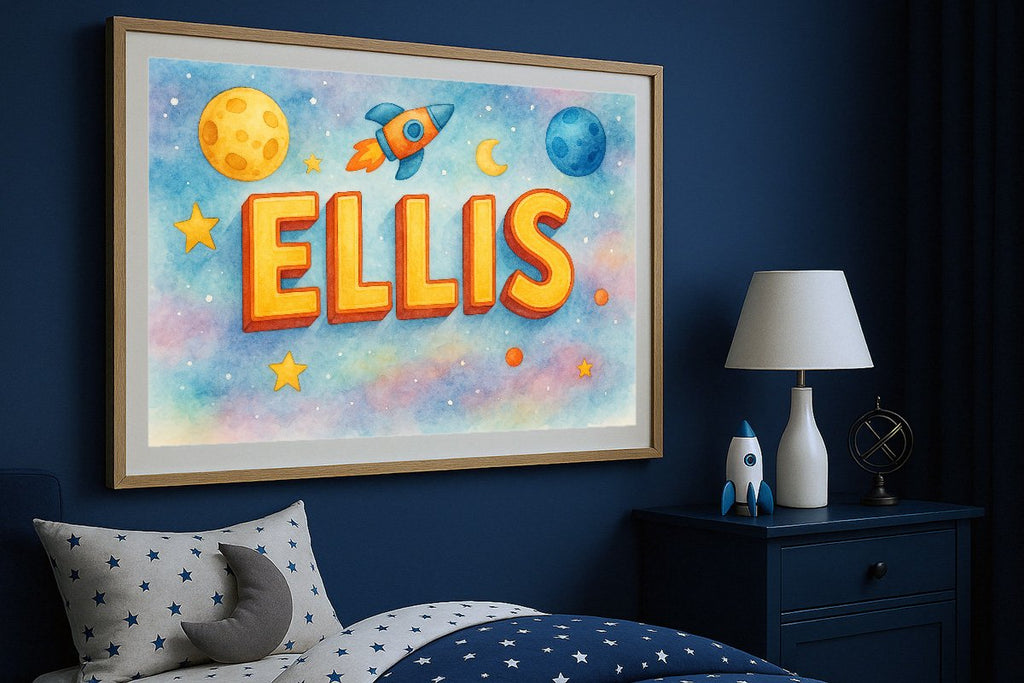 Ellis Personalized Outer Space Art 02