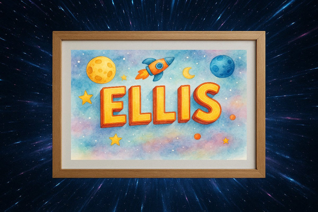 Ellis Personalized Outer Space Art 02