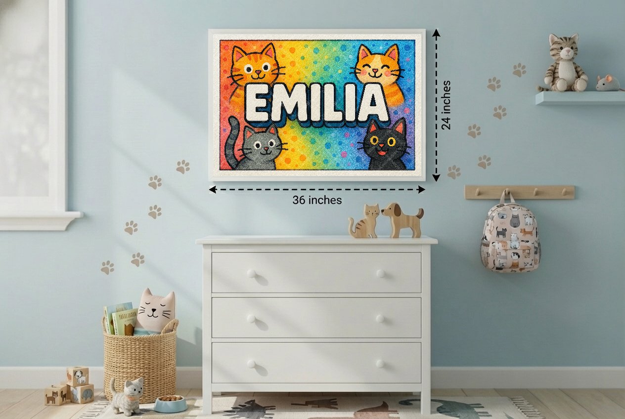 Personalized name art for Emilia