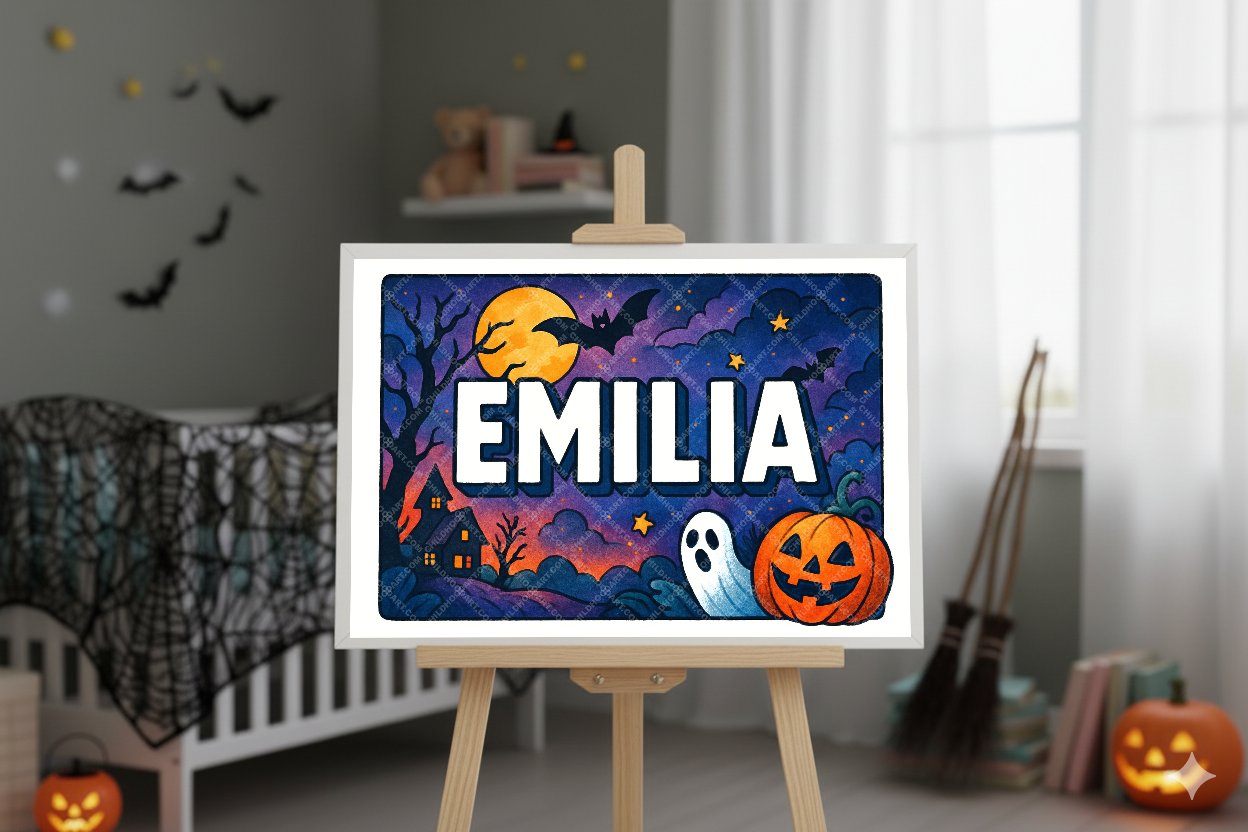 Personalized name art for Emilia