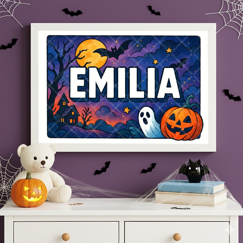 Personalized name art for Emilia