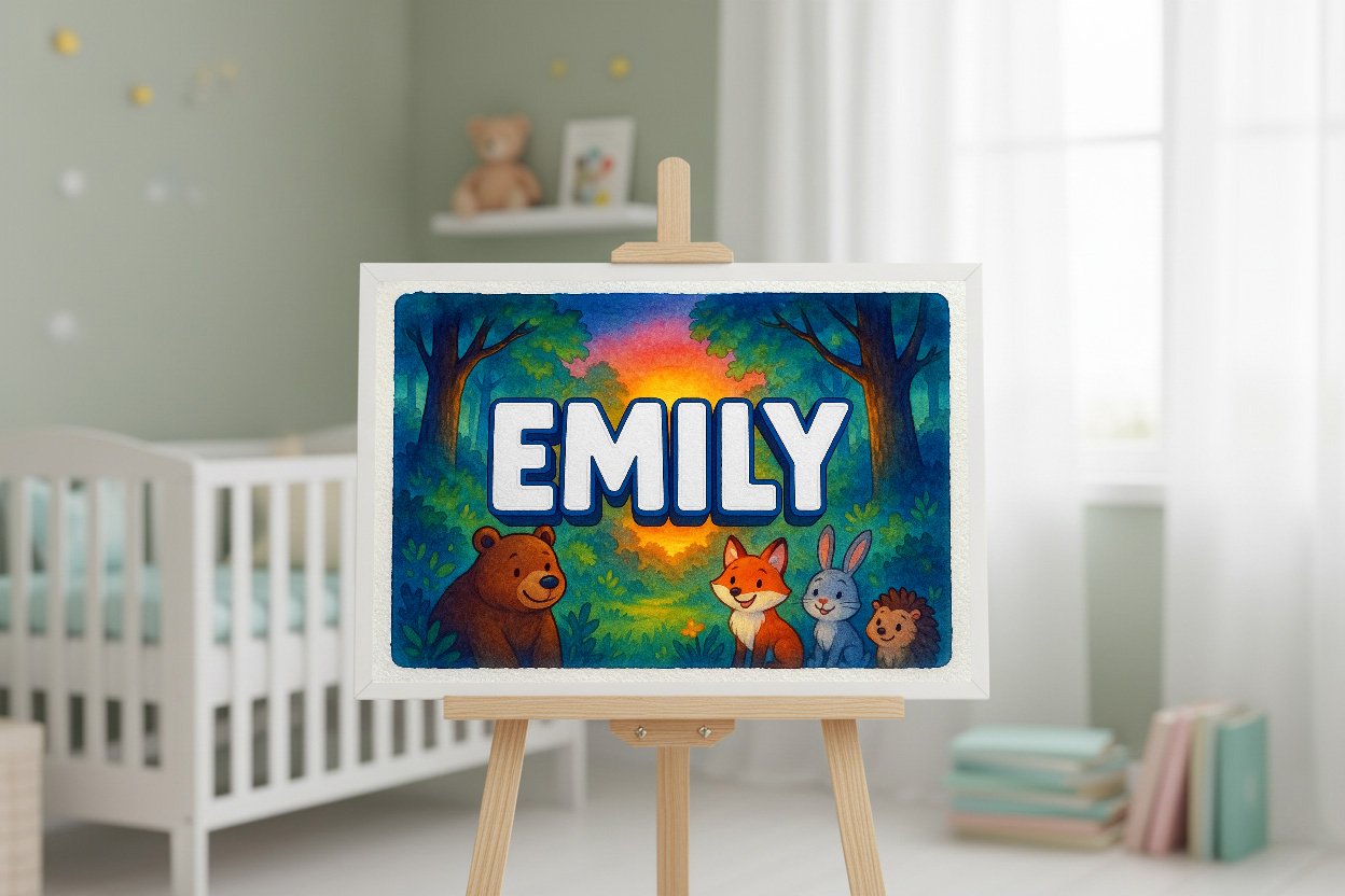 Personalized name art for Emily