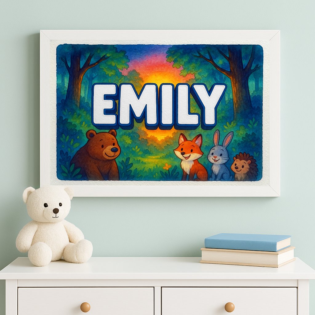 Personalized name art for Emily