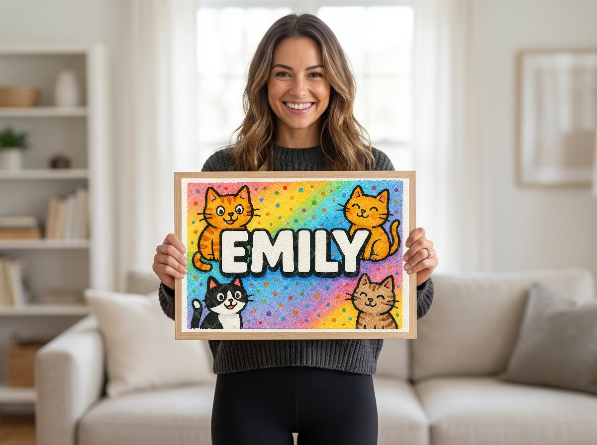 Personalized name art for Emily