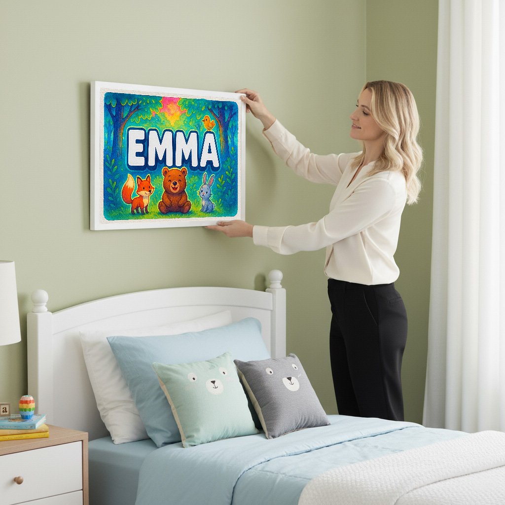 Personalized name art for Emma