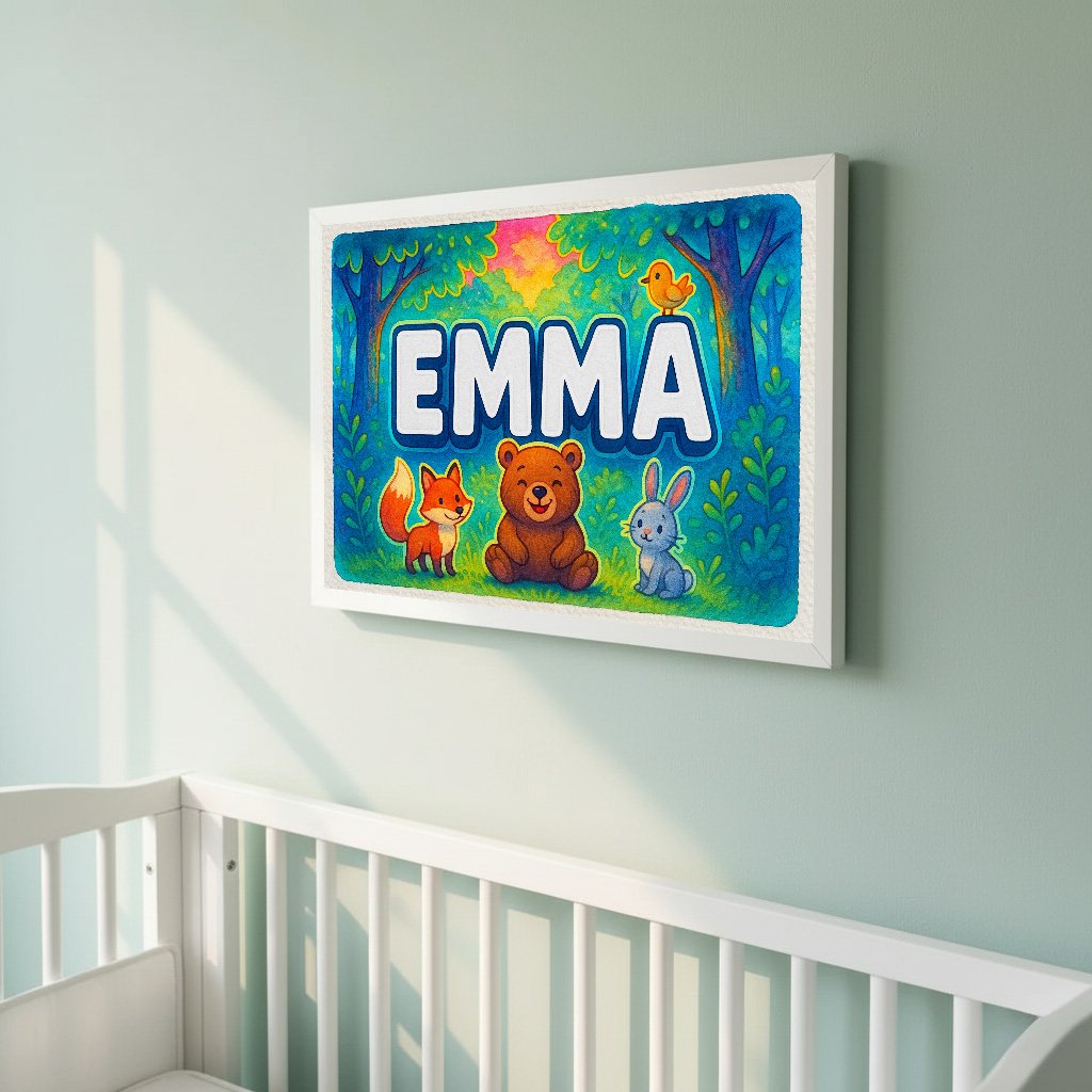 Personalized name art for Emma