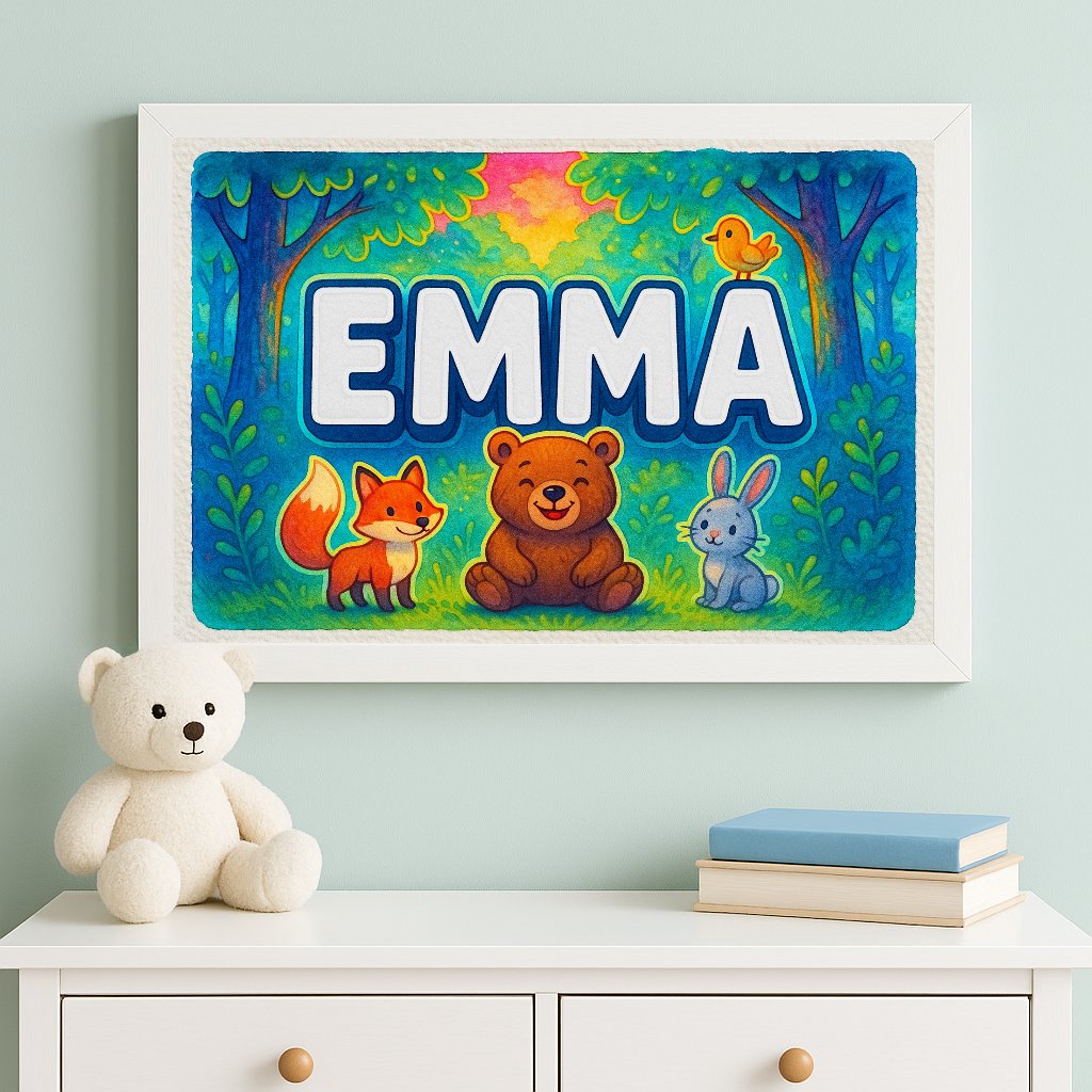 Personalized name art for Emma