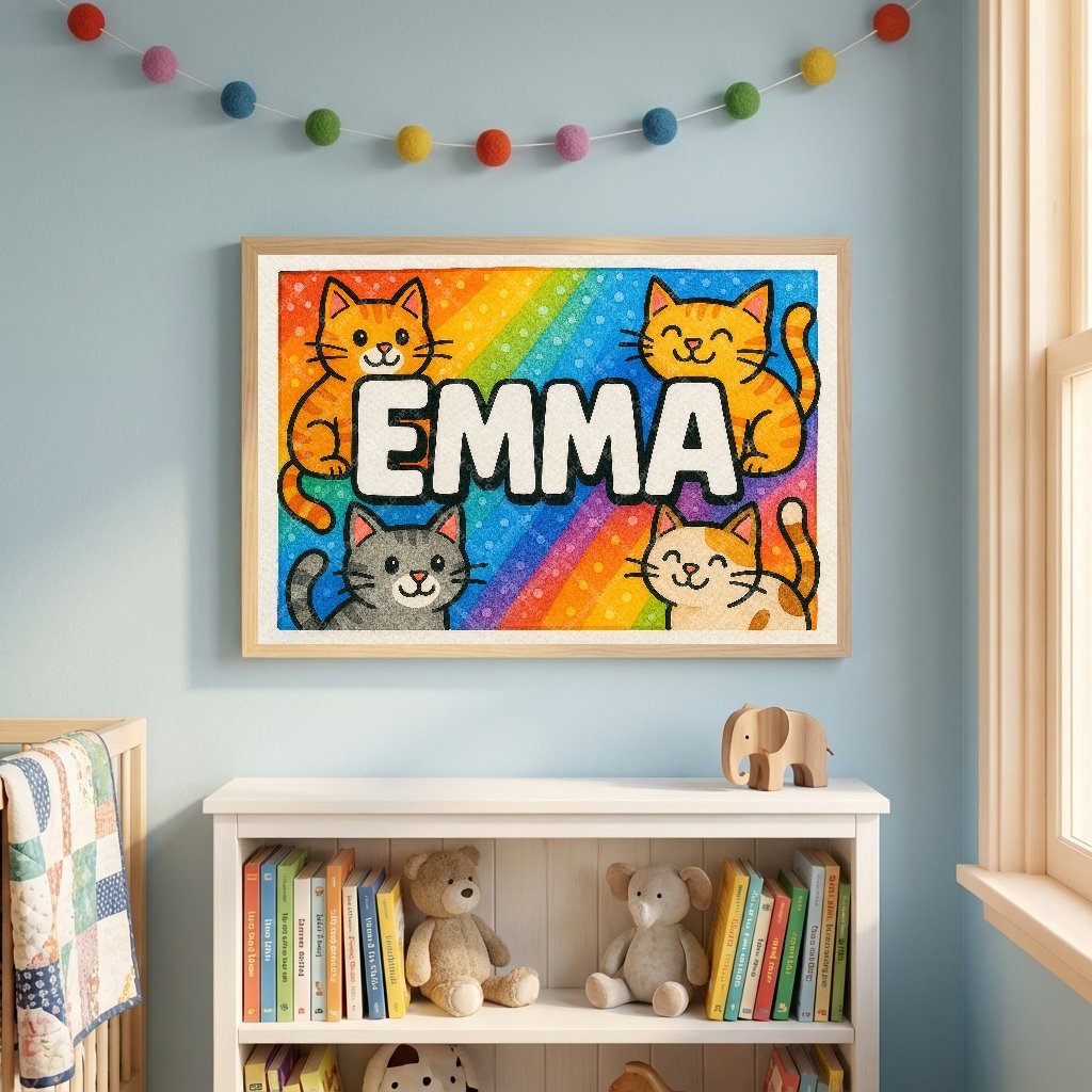 Personalized name art for Emma