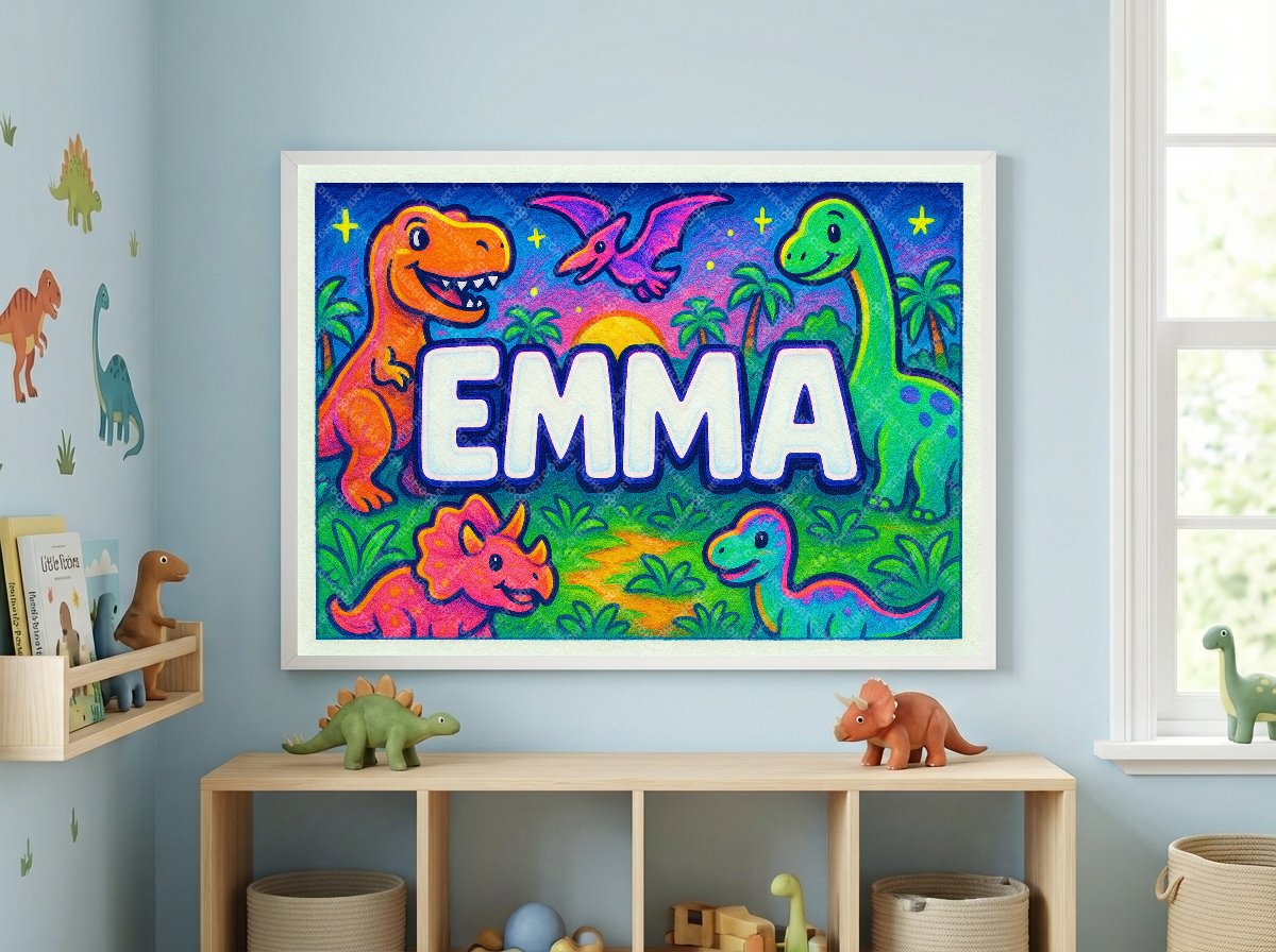 Personalized name art for Emma