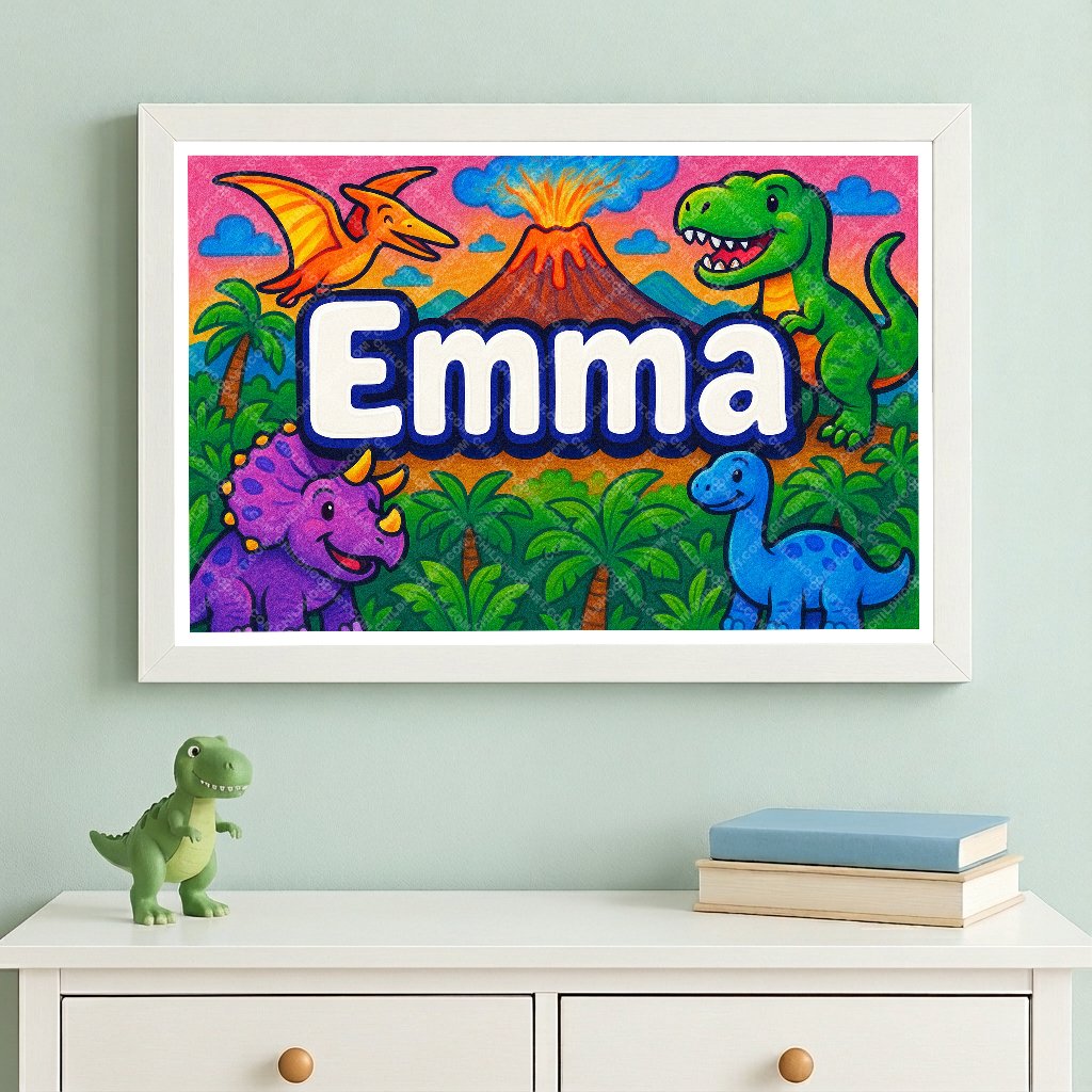 Personalized name art for Emma