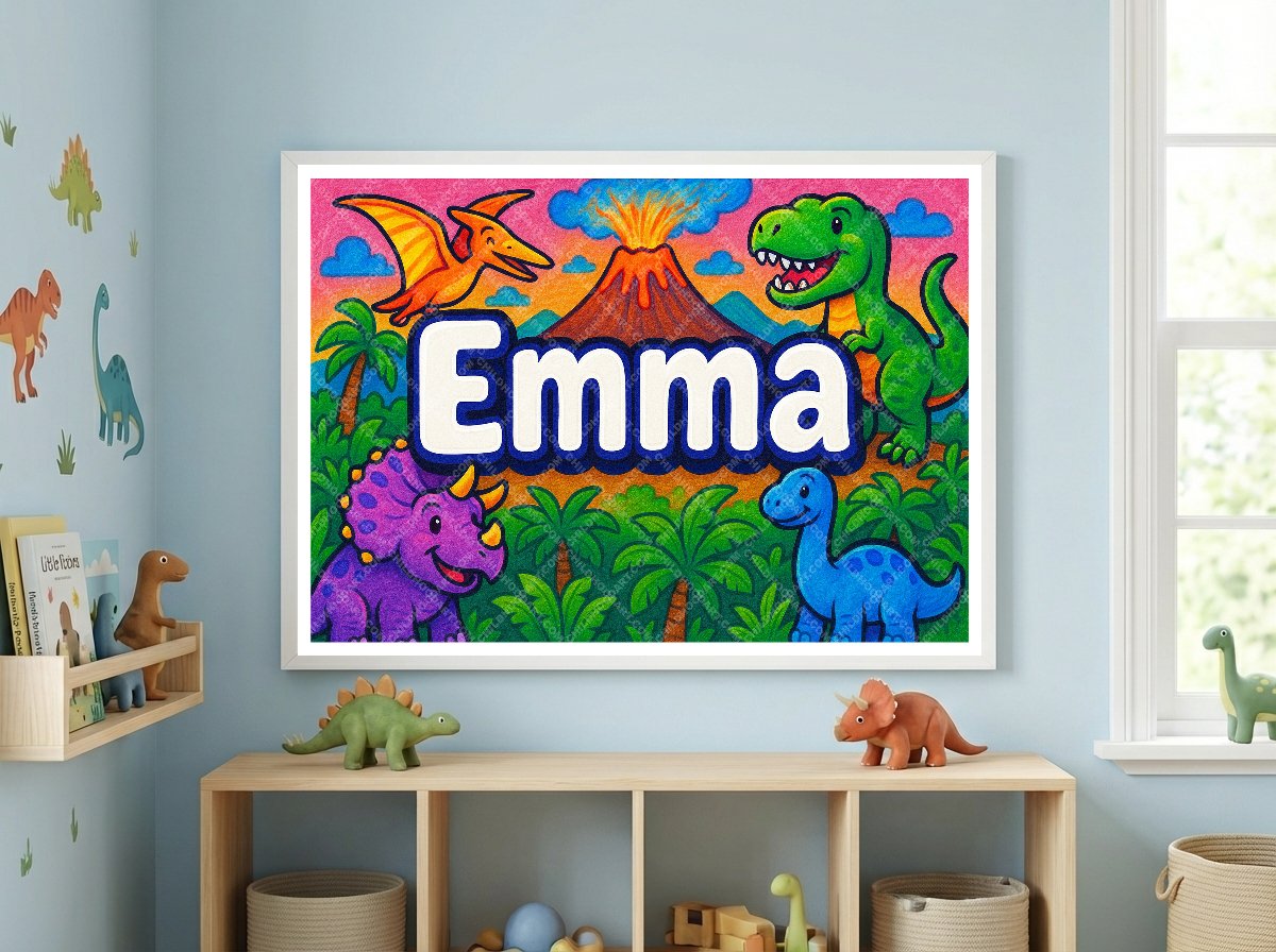 Personalized name art for Emma