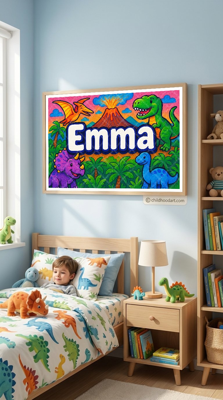 Personalized name art for Emma