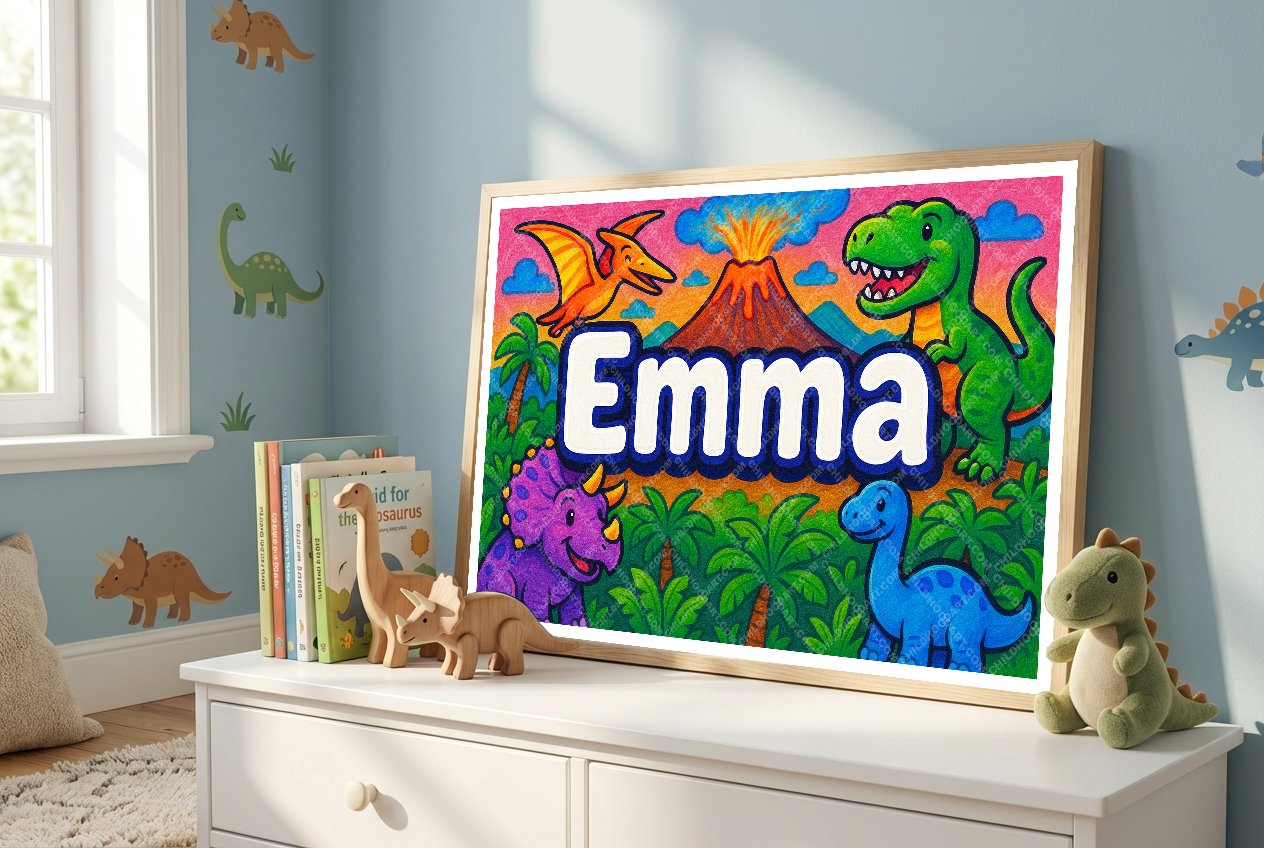 Personalized name art for Emma